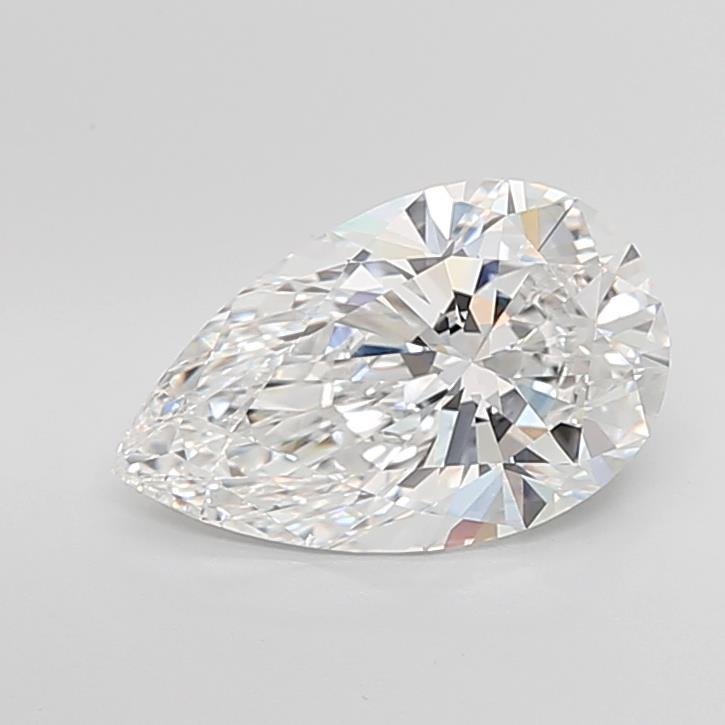 4.02ct E VS2 Rare Carat Ideal Cut Pear Lab Grown Diamond