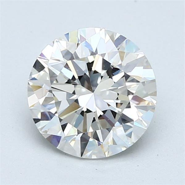 1.70ct H IF Rare Carat Ideal Cut Round Diamond