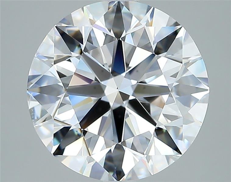 4.01ct D SI1 Rare Carat Ideal Cut Round Diamond