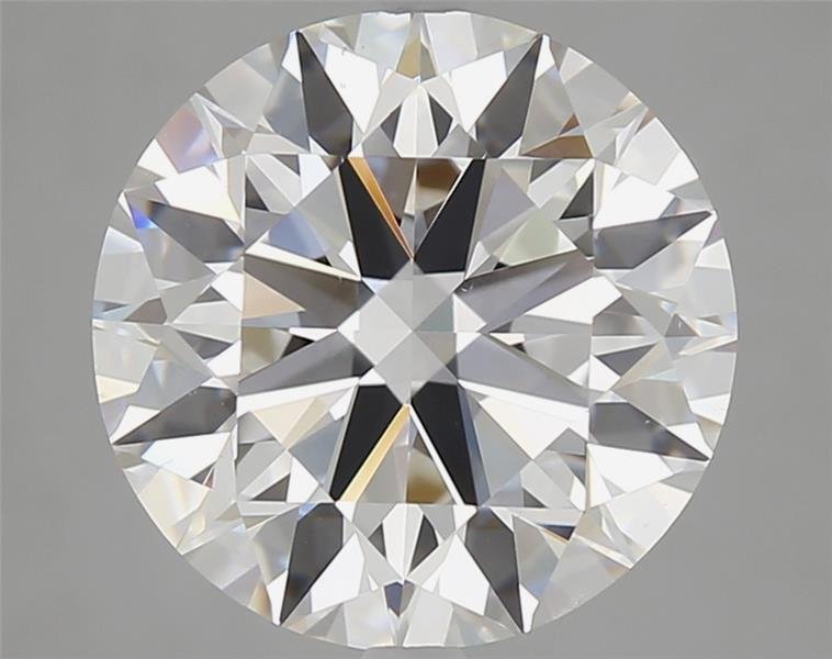 5.13ct F SI1 Rare Carat Ideal Cut Round Diamond