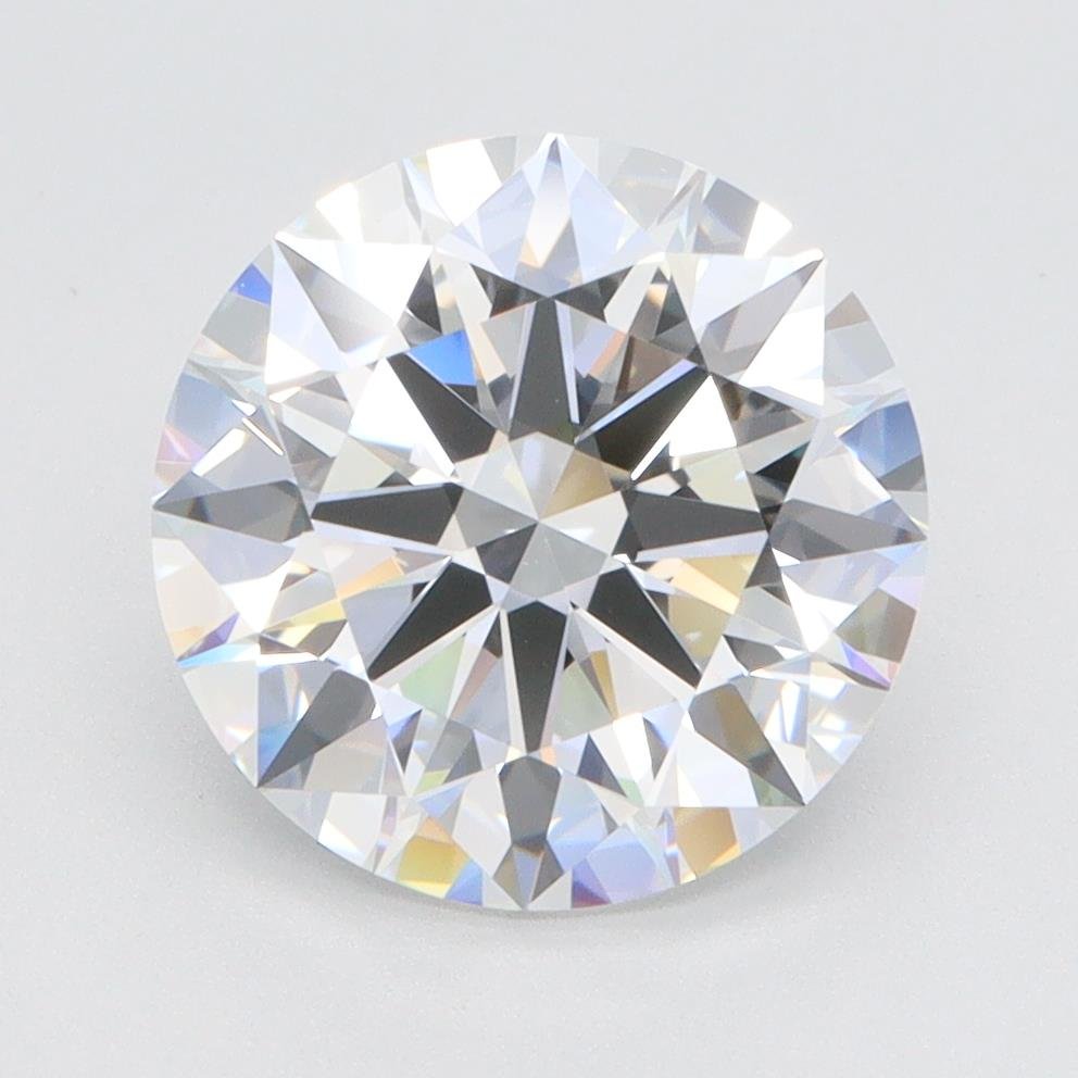 3.41ct E VVS1 Rare Carat Ideal Cut Round Lab Grown Diamond