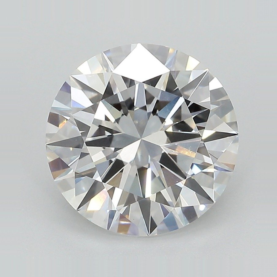 3.96ct E VVS2 Excellent Cut Round Lab Grown Diamond