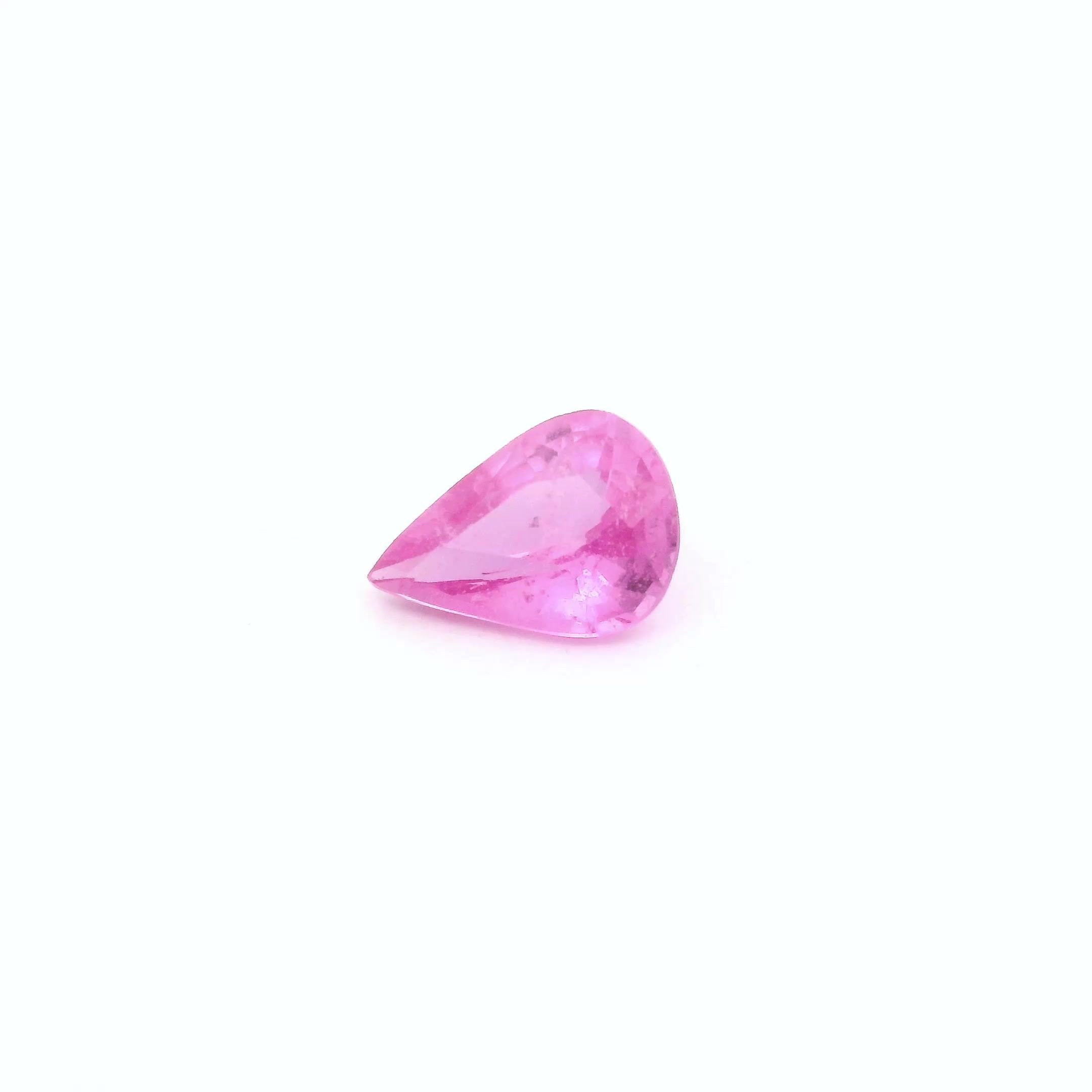 1.00 Carat Pink Pear Sapphire