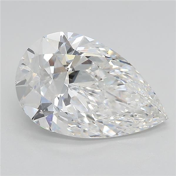 4.35ct E VS1 Rare Carat Ideal Cut Pear Lab Grown Diamond