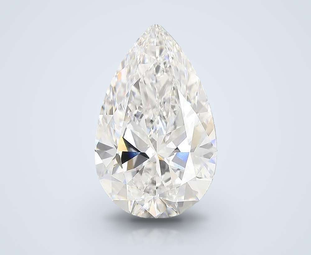 6.59 Carat Pear Lab Diamond