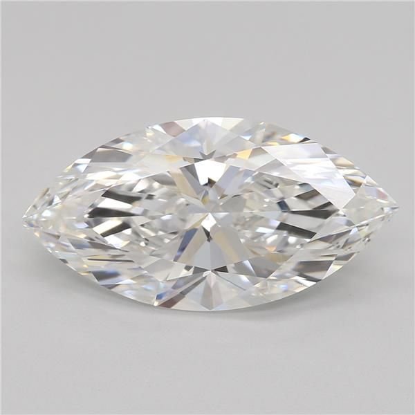 3.08ct E VVS2 Rare Carat Ideal Cut Marquise Lab Grown Diamond
