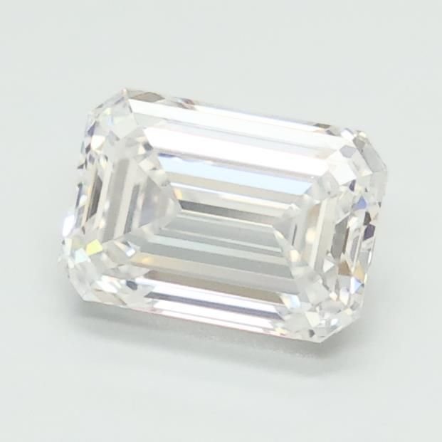 1.10ct D VVS2 Rare Carat Ideal Cut Emerald Lab Grown Diamond