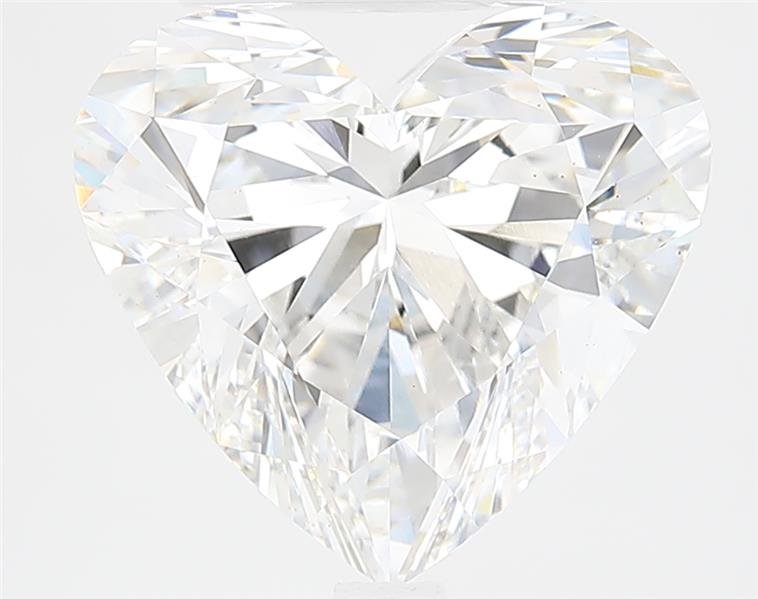 5.23ct F VS1 Rare Carat Ideal Cut Heart Lab Grown Diamond