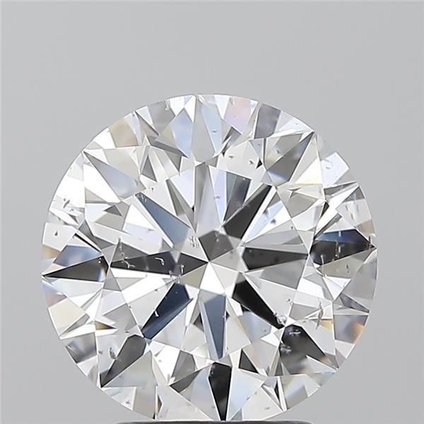3.01ct D SI2 Rare Carat Ideal Cut Round Diamond