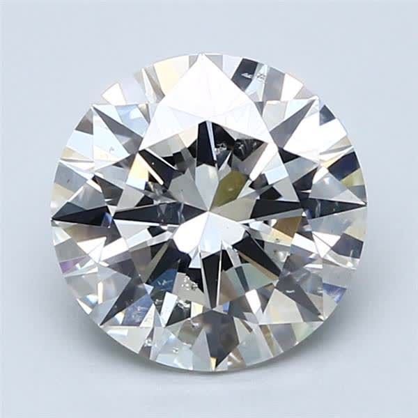 2.70ct F SI2 Rare Carat Ideal Cut Round Diamond