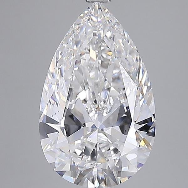 5.60 Carat Pear Lab Diamond