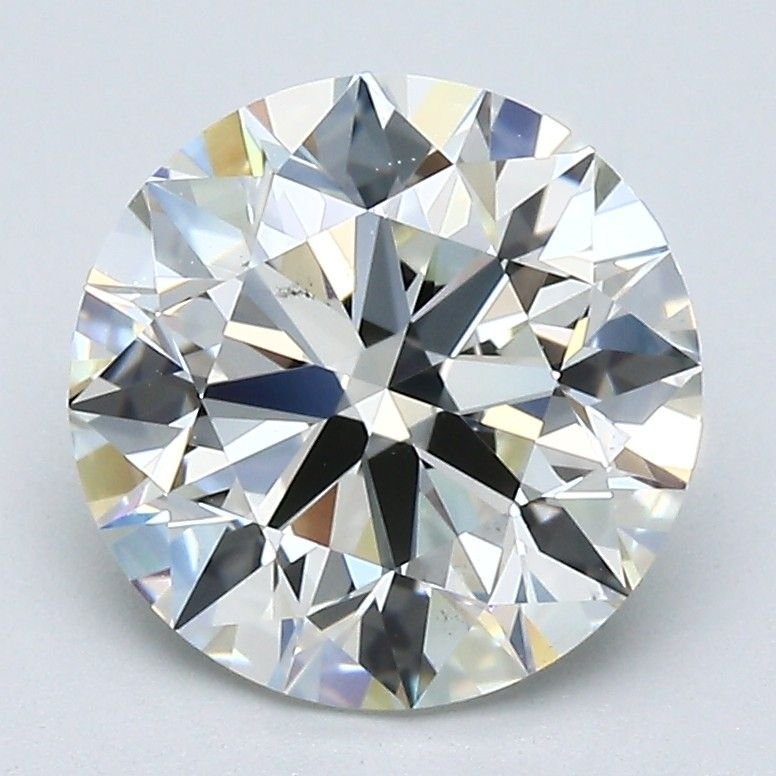2.71ct J SI1 Rare Carat Ideal Cut Round Diamond