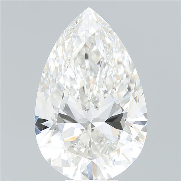 11.02ct G VS1 Rare Carat Ideal Cut Pear Lab Grown Diamond