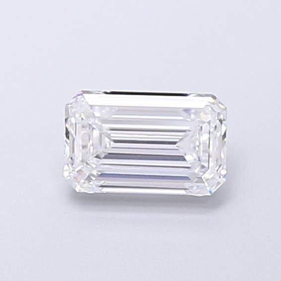 0.65ct D VVS2 Rare Carat Ideal Cut Emerald Lab Grown Diamond