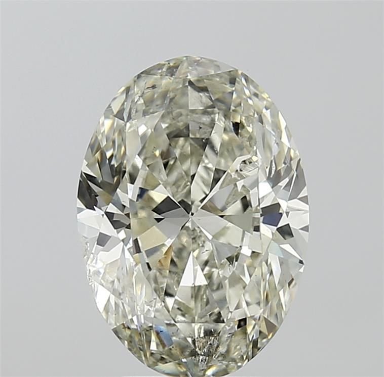 4.01ct J SI2 Rare Carat Ideal Cut Oval Diamond