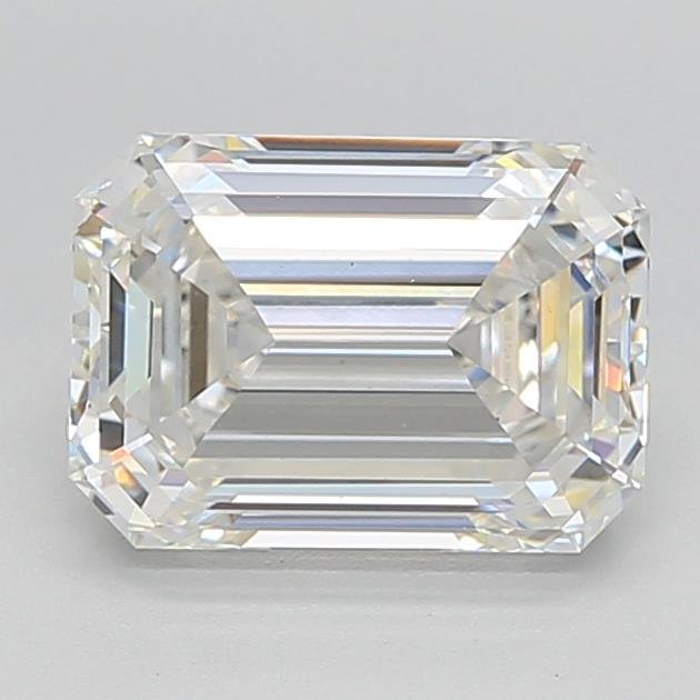 3.08ct F VS1 Rare Carat Ideal Cut Emerald Lab Grown Diamond