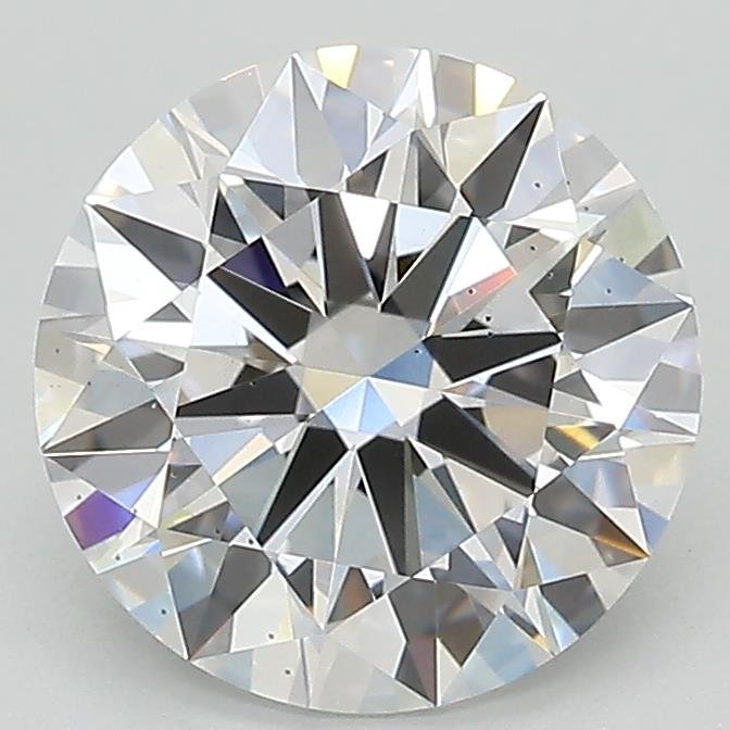 2.42ct D VS2 Rare Carat Ideal Cut Round Lab Grown Diamond