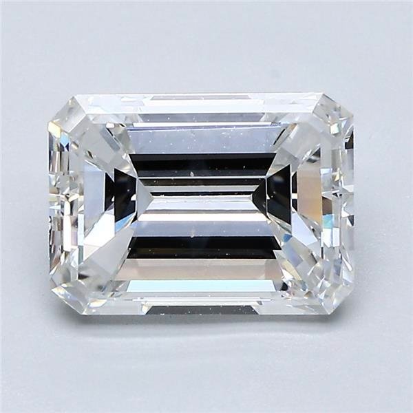 2.39ct F SI2 Very Good Cut Emerald Diamond