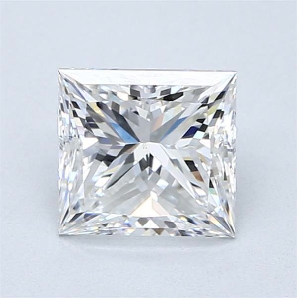 1.51ct F VS2 Rare Carat Ideal Cut Princess Diamond