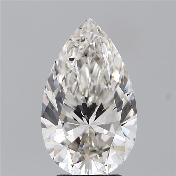 3.01ct H VS2 Rare Carat Ideal Cut Pear Lab Grown Diamond