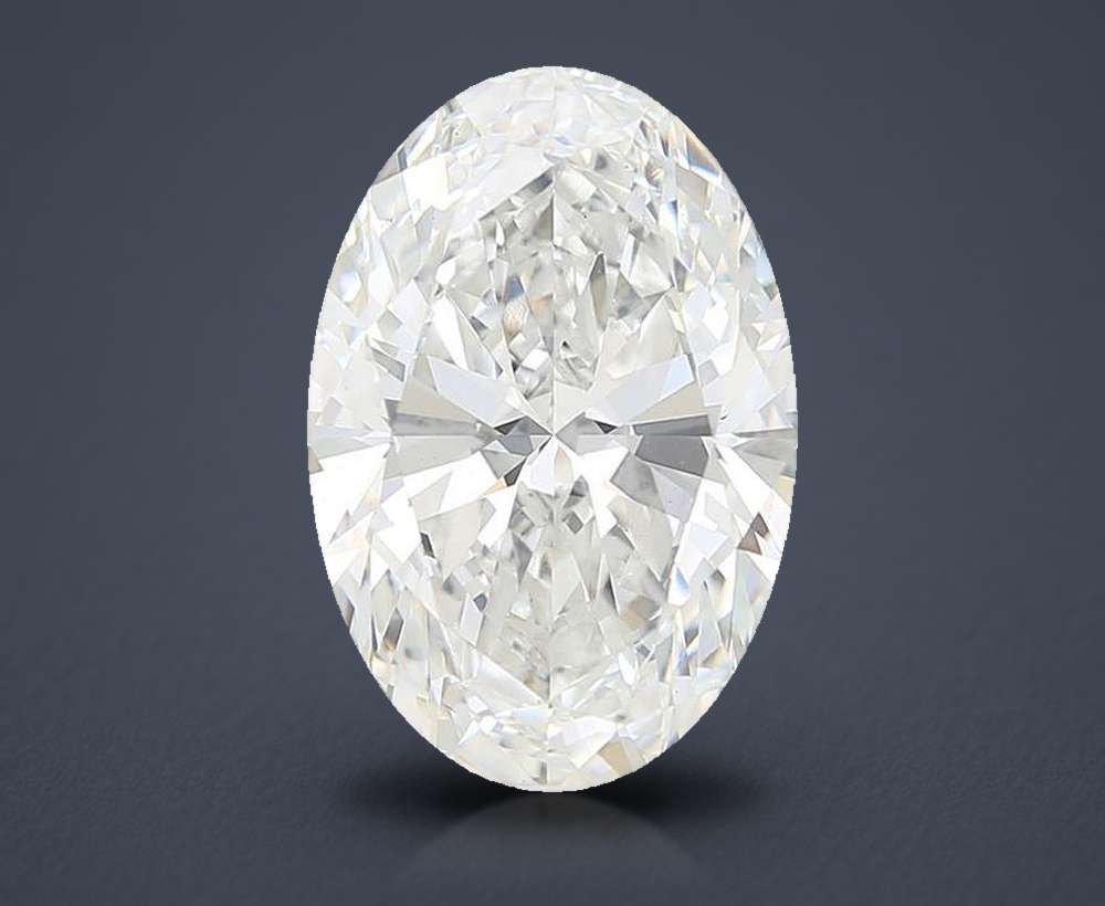 6.80 Carat Oval Lab Diamond