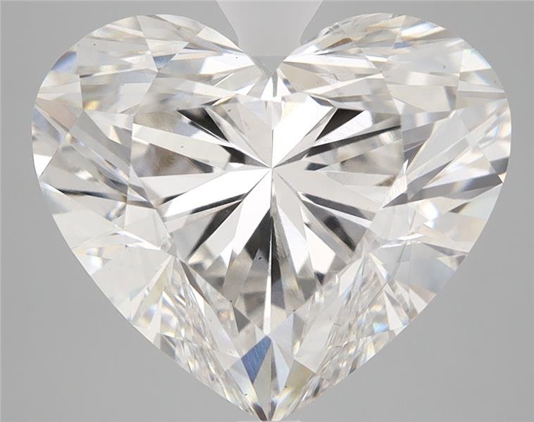 7.44ct F VS1 Rare Carat Ideal Cut Heart Lab Grown Diamond