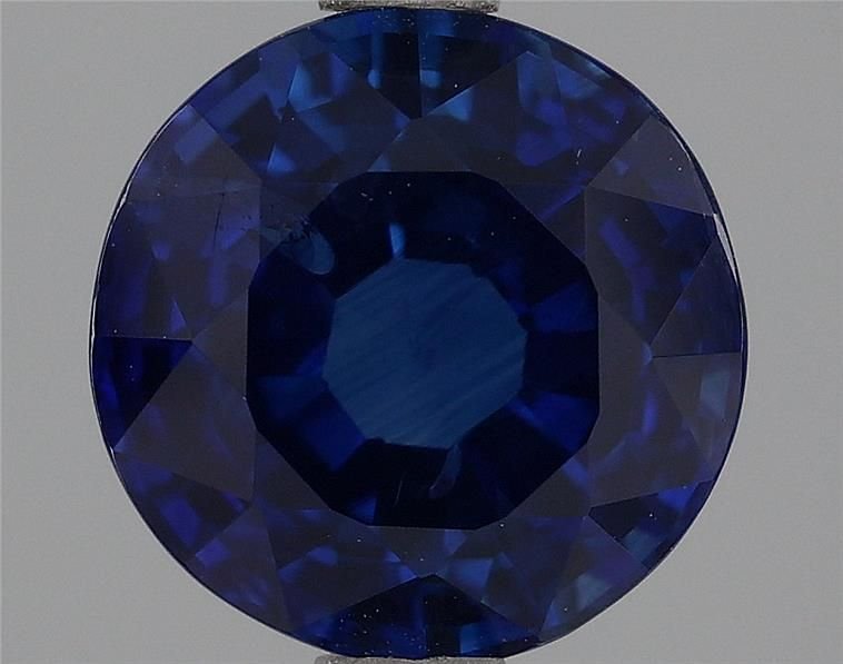 3.18 Carat Blue Round Sapphire