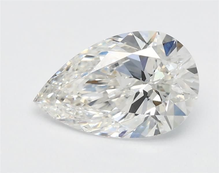 1.07ct F VS2 Rare Carat Ideal Cut Pear Lab Grown Diamond