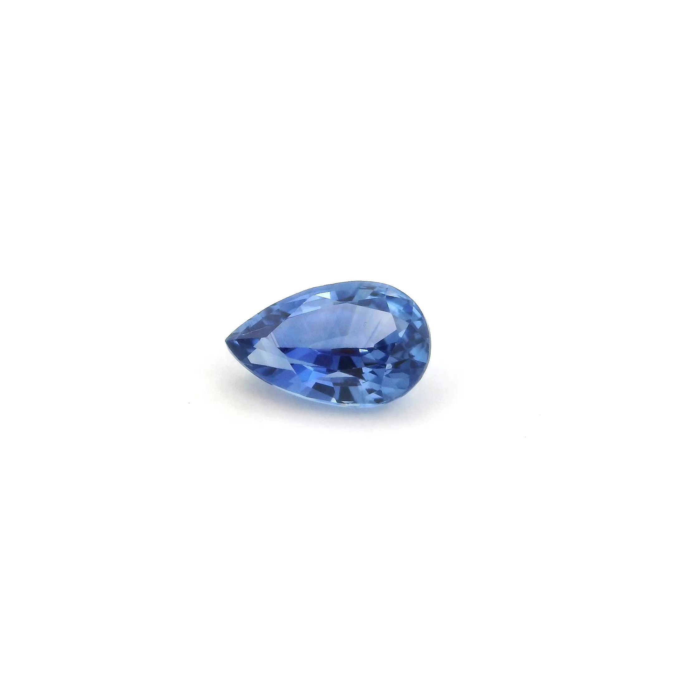 1.11 Carat Blue Pear Sapphire