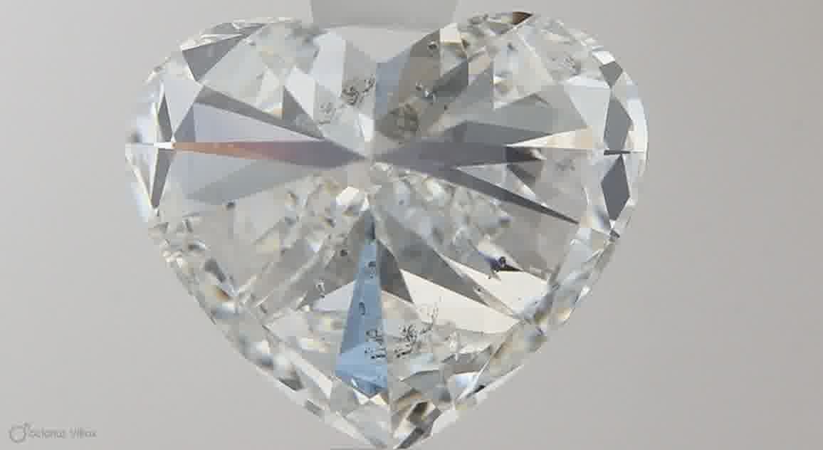 2.07ct F SI2 Rare Carat Ideal Cut Heart Diamond