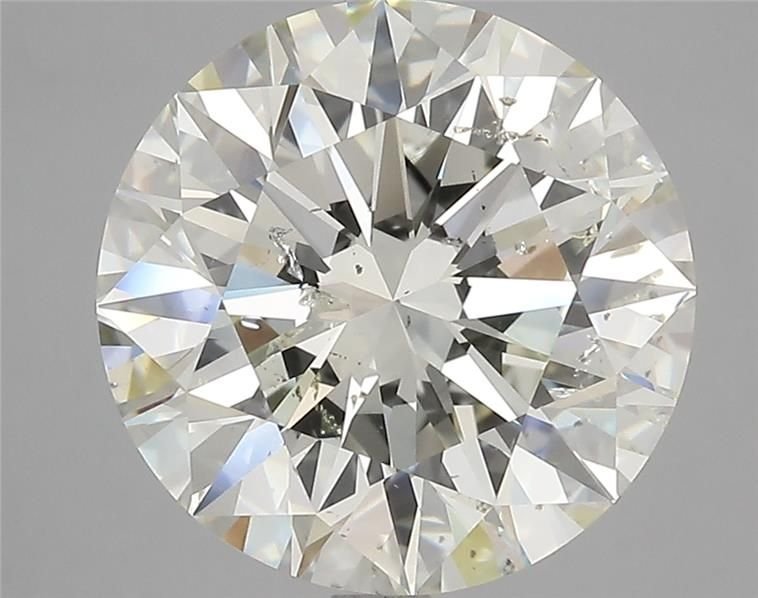 6.03ct K SI2 Rare Carat Ideal Cut Round Diamond