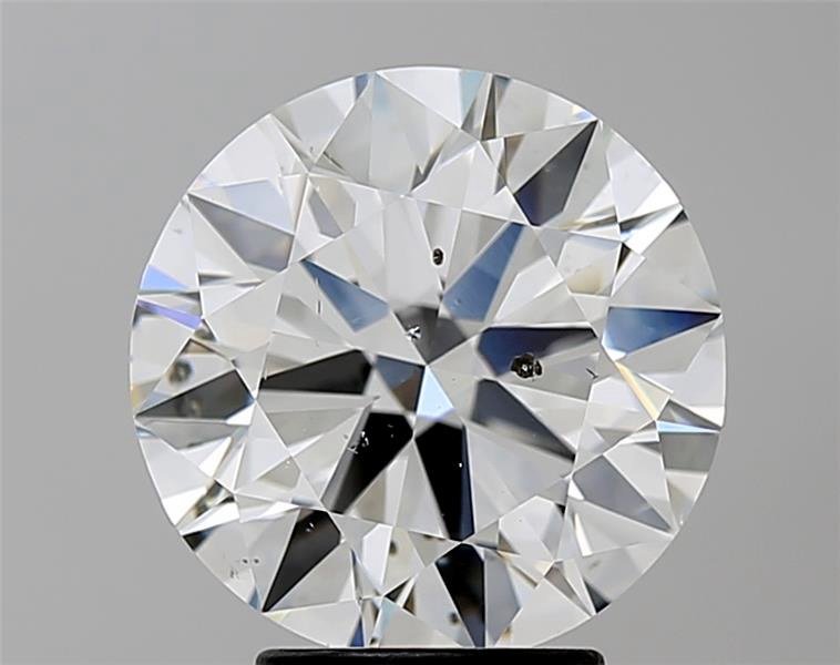 4.01ct H SI2 Rare Carat Ideal Cut Round Diamond