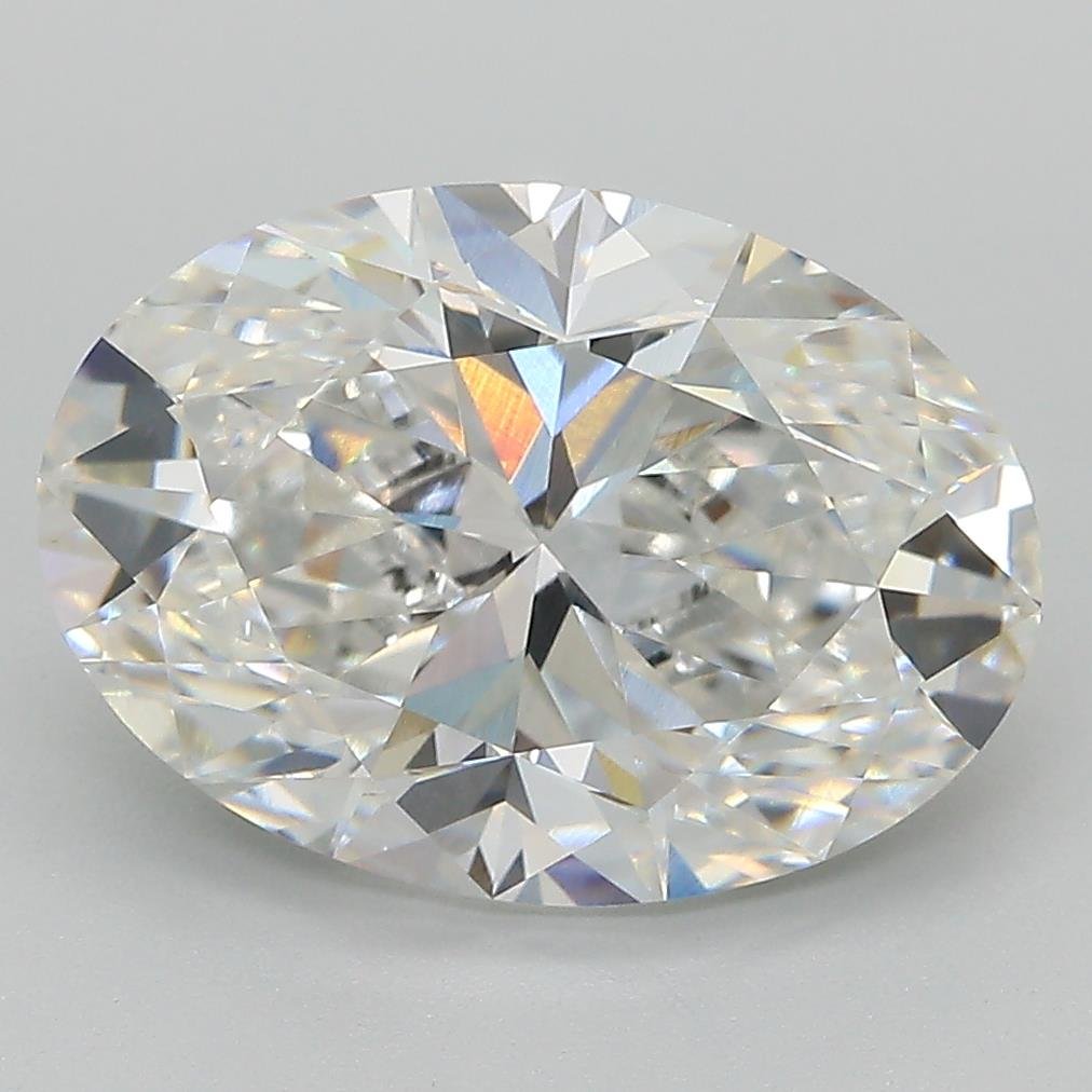 5.01ct F VVS2 Very Good Cut Oval Lab Grown Diamond