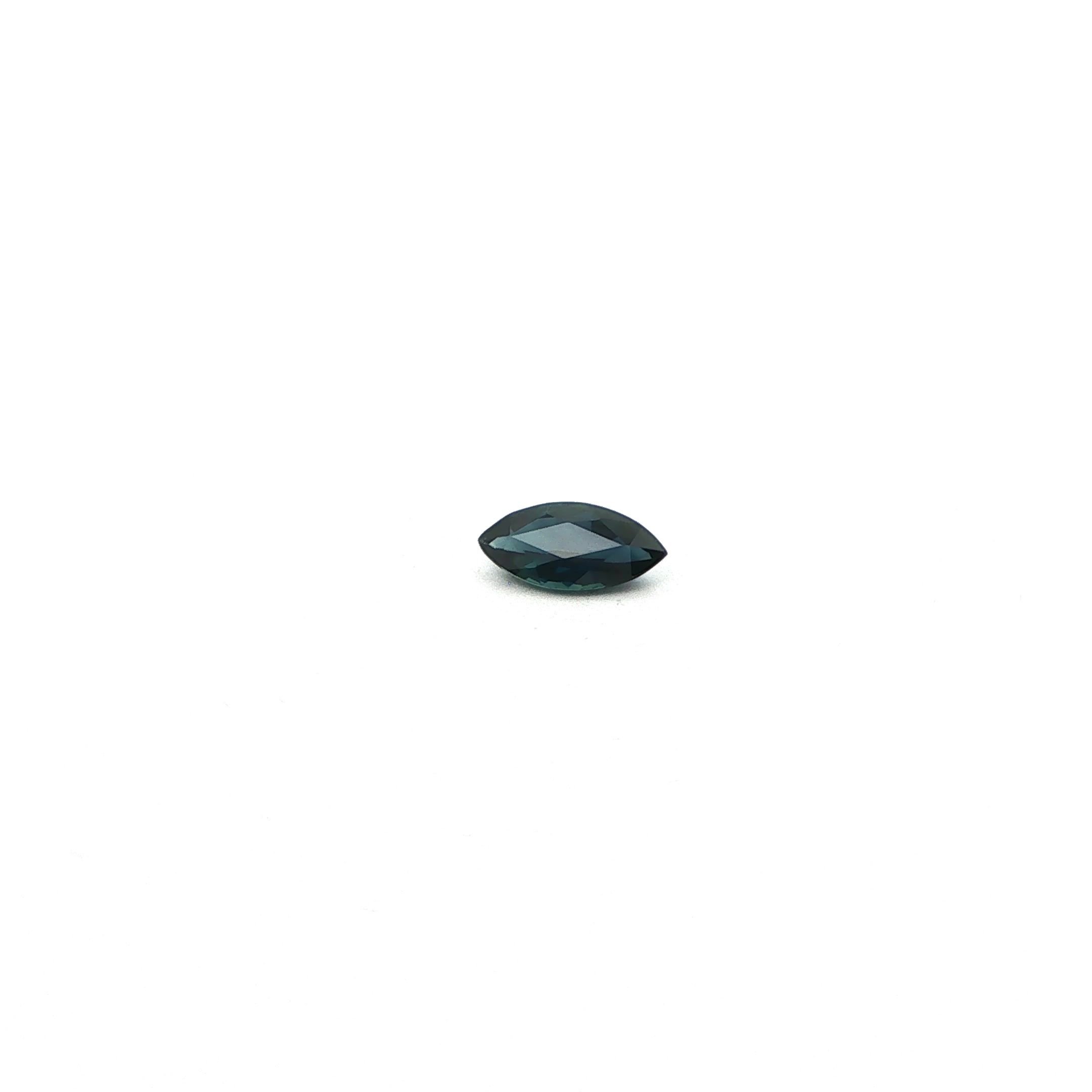 0.80 Carat Deep Blue Marquise Sapphire