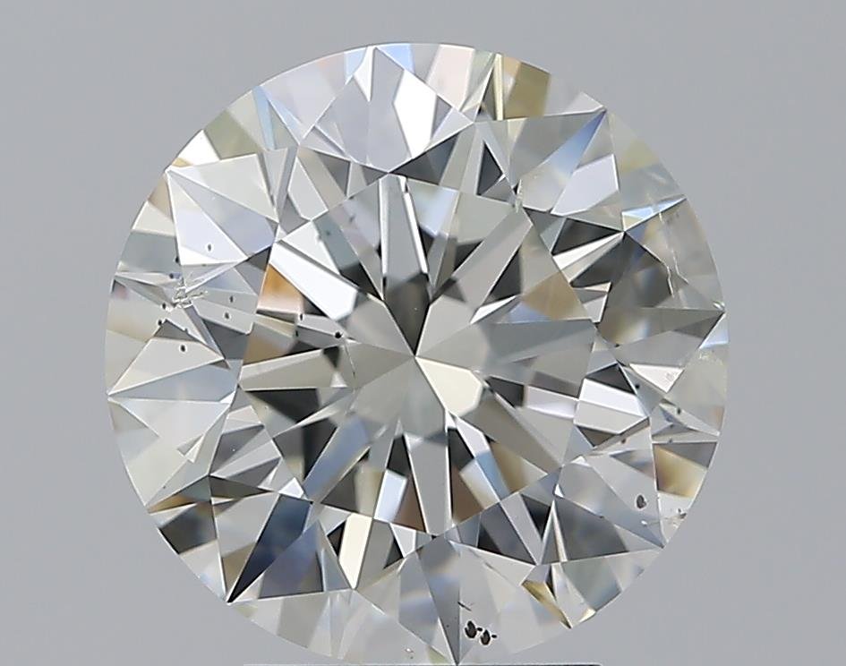 4.01ct I SI2 Rare Carat Ideal Cut Round Diamond