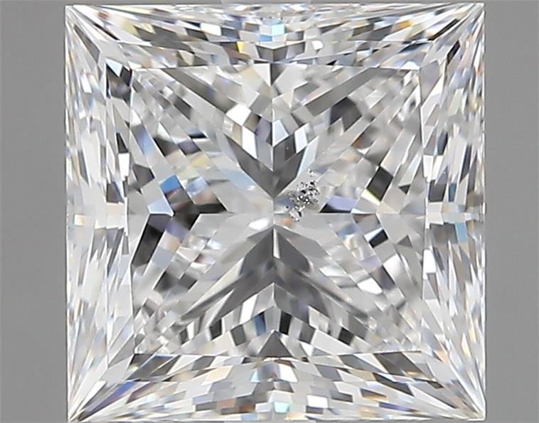 4.00ct D SI2 Rare Carat Ideal Cut Princess Diamond