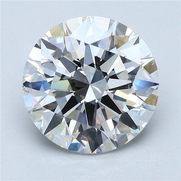 5.08ct G SI2 Rare Carat Ideal Cut Round Diamond
