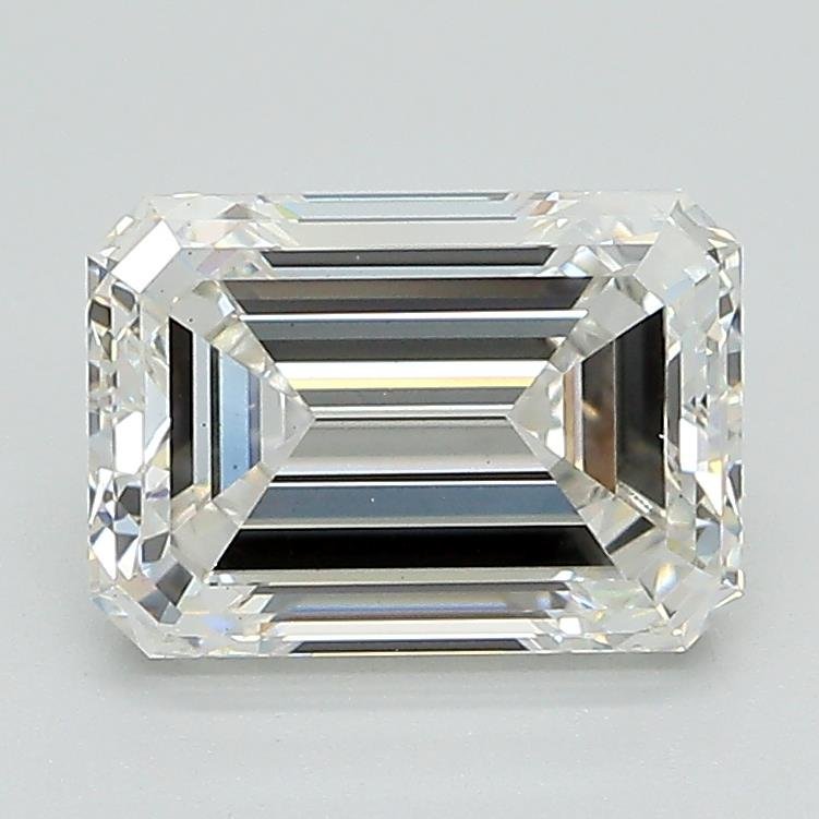 2.04ct F VS2 Excellent Cut Emerald Lab Grown Diamond