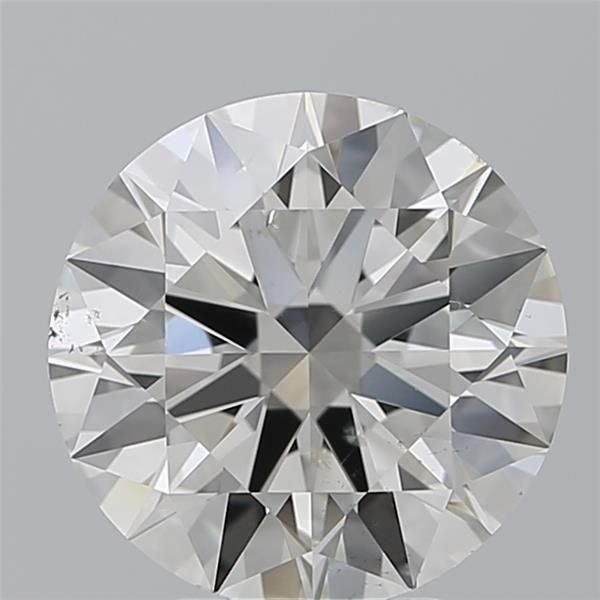 4.06ct J SI1 Rare Carat Ideal Cut Round Diamond