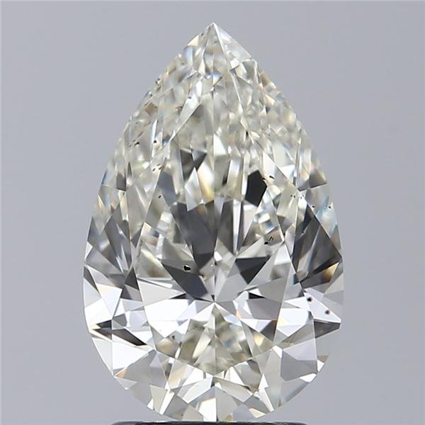 2.20ct J SI1 Rare Carat Ideal Cut Pear Diamond