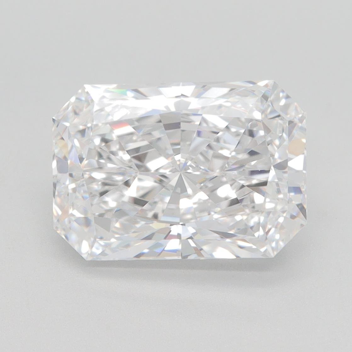 3.29ct D VVS2 Rare Carat Ideal Cut Radiant Lab Grown Diamond