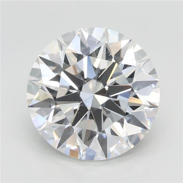3.09ct F VVS2 Rare Carat Ideal Cut Round Lab Grown Diamond