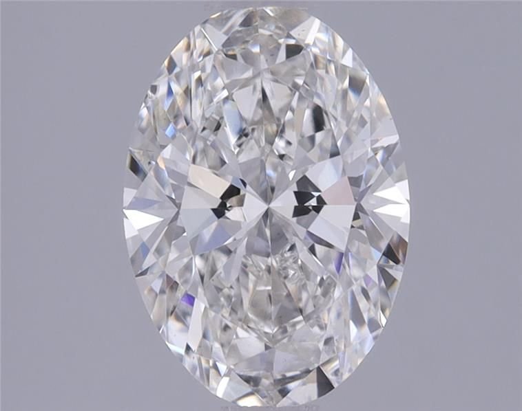 1.27ct F VS2 Rare Carat Ideal Cut Oval Lab Grown Diamond