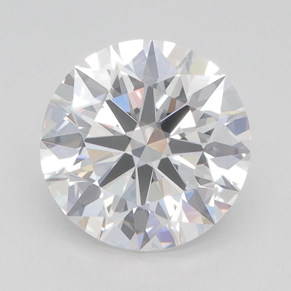 3.09ct D VVS2 Rare Carat Ideal Cut Round Lab Grown Diamond