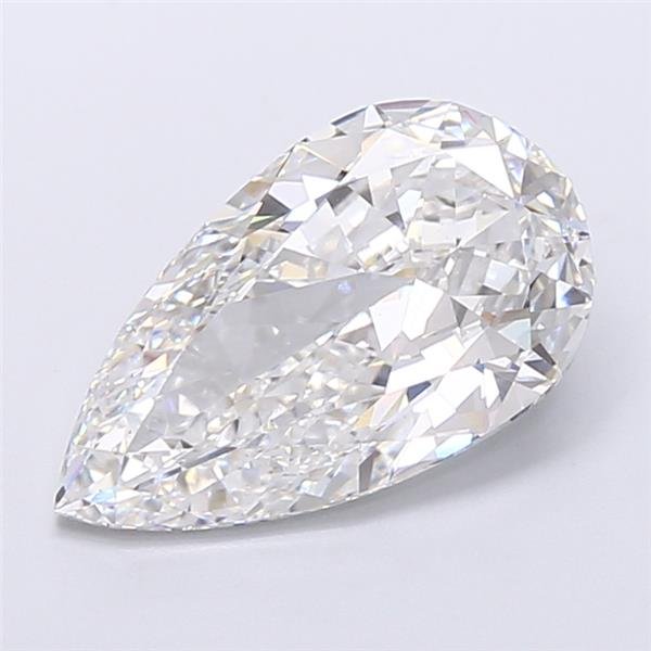 7.02ct F VS1 Excellent Cut Pear Lab Grown Diamond