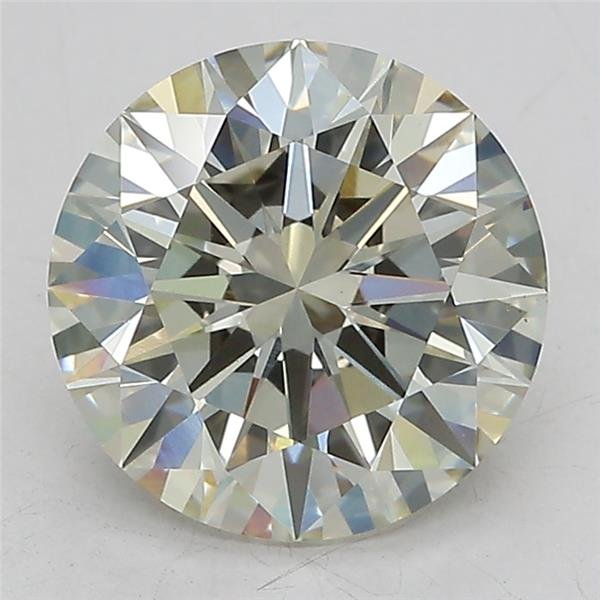 3.07ct J VS1 Excellent Cut Round Lab Grown Diamond