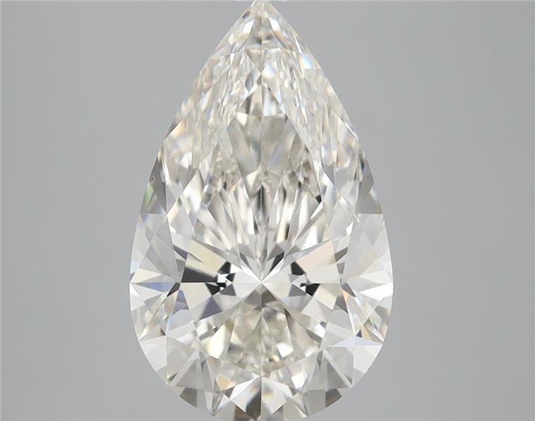 3.03ct H VS1 Rare Carat Ideal Cut Pear Lab Grown Diamond
