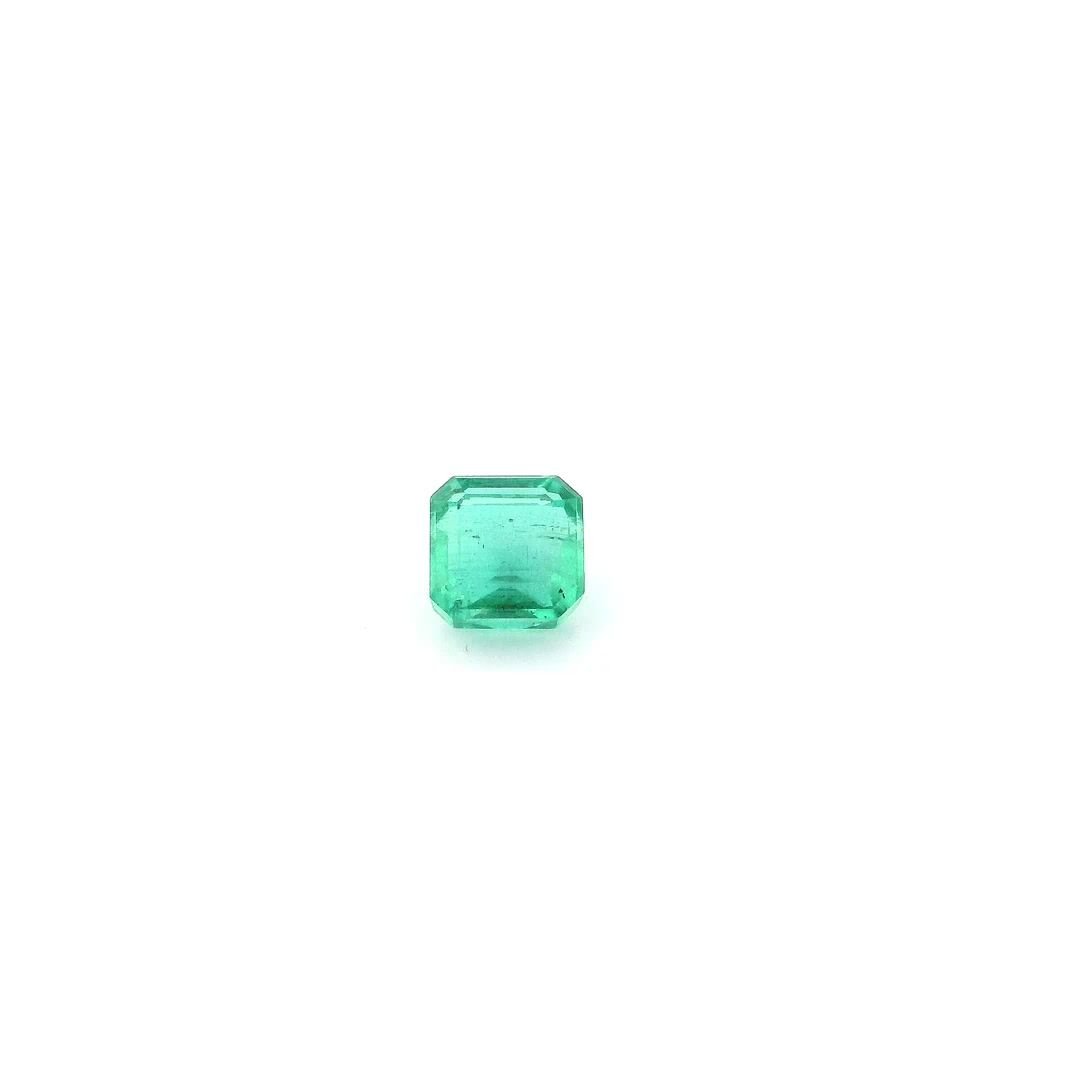 0.72 Carat Green Emerald-Cut Emerald