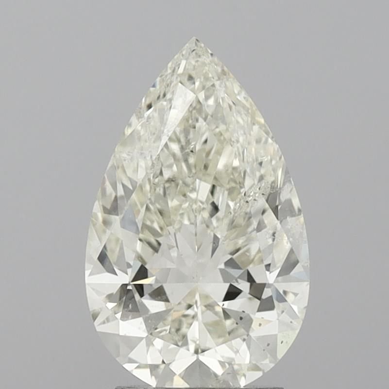 3.01ct K SI2 Rare Carat Ideal Cut Pear Diamond