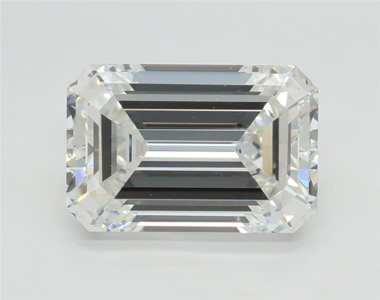 2.57ct F VS1 Rare Carat Ideal Cut Emerald Lab Grown Diamond